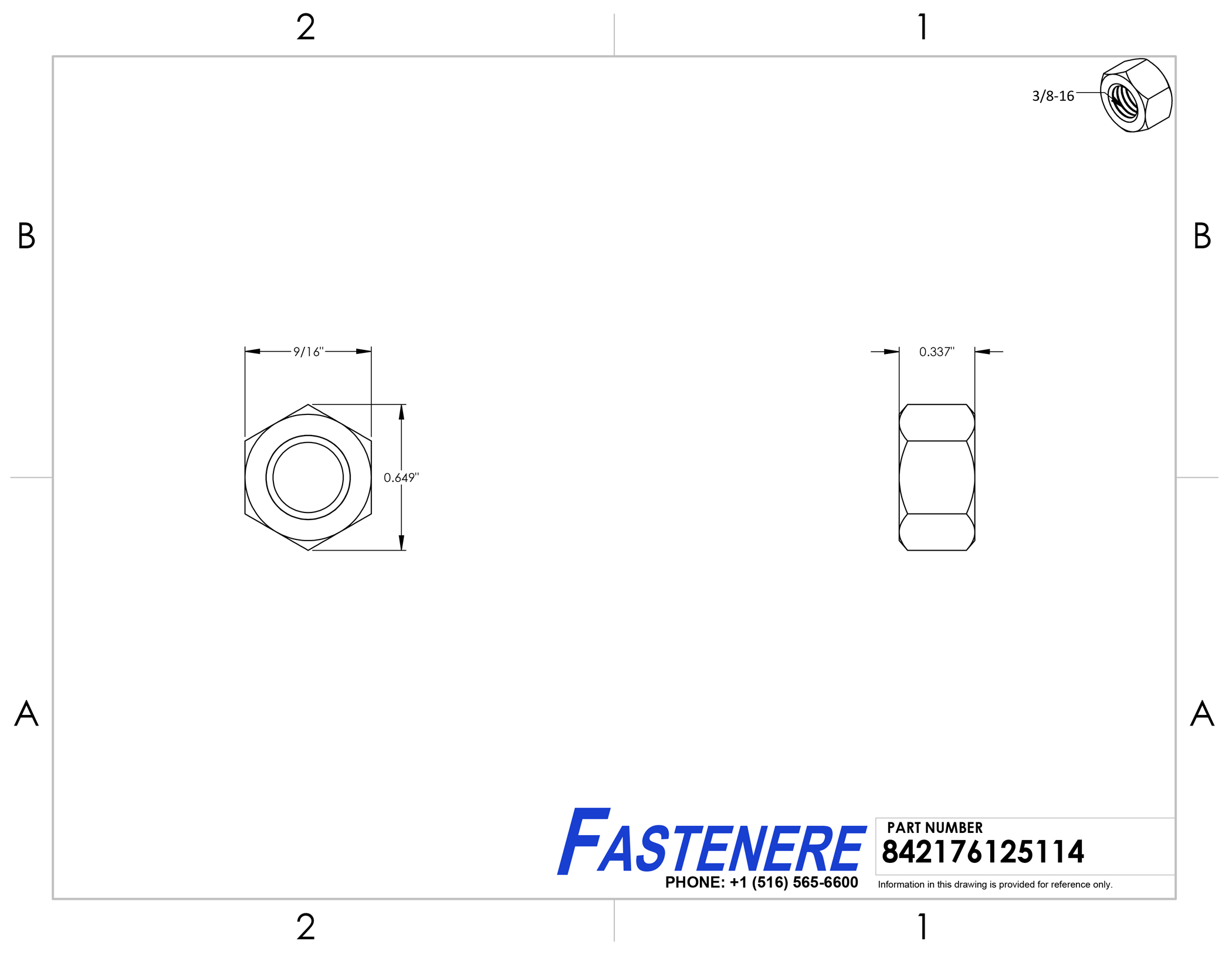 Hex Nuts Stainless Steel Drawing File Fastenere