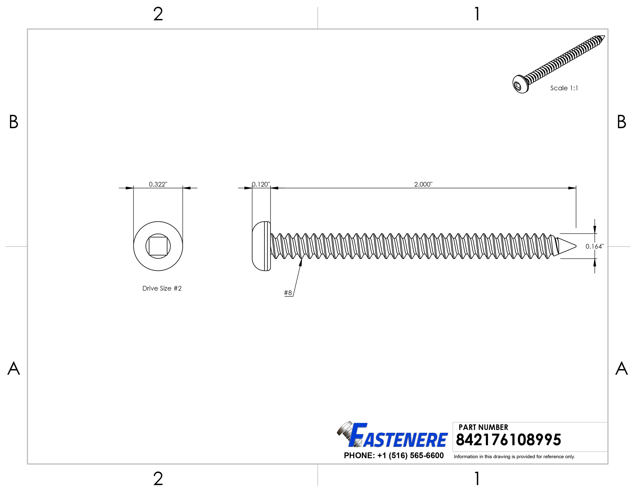 Square Drive Pan head Sheet Metal Screws Self Tapping Stainless Steel Dimensions