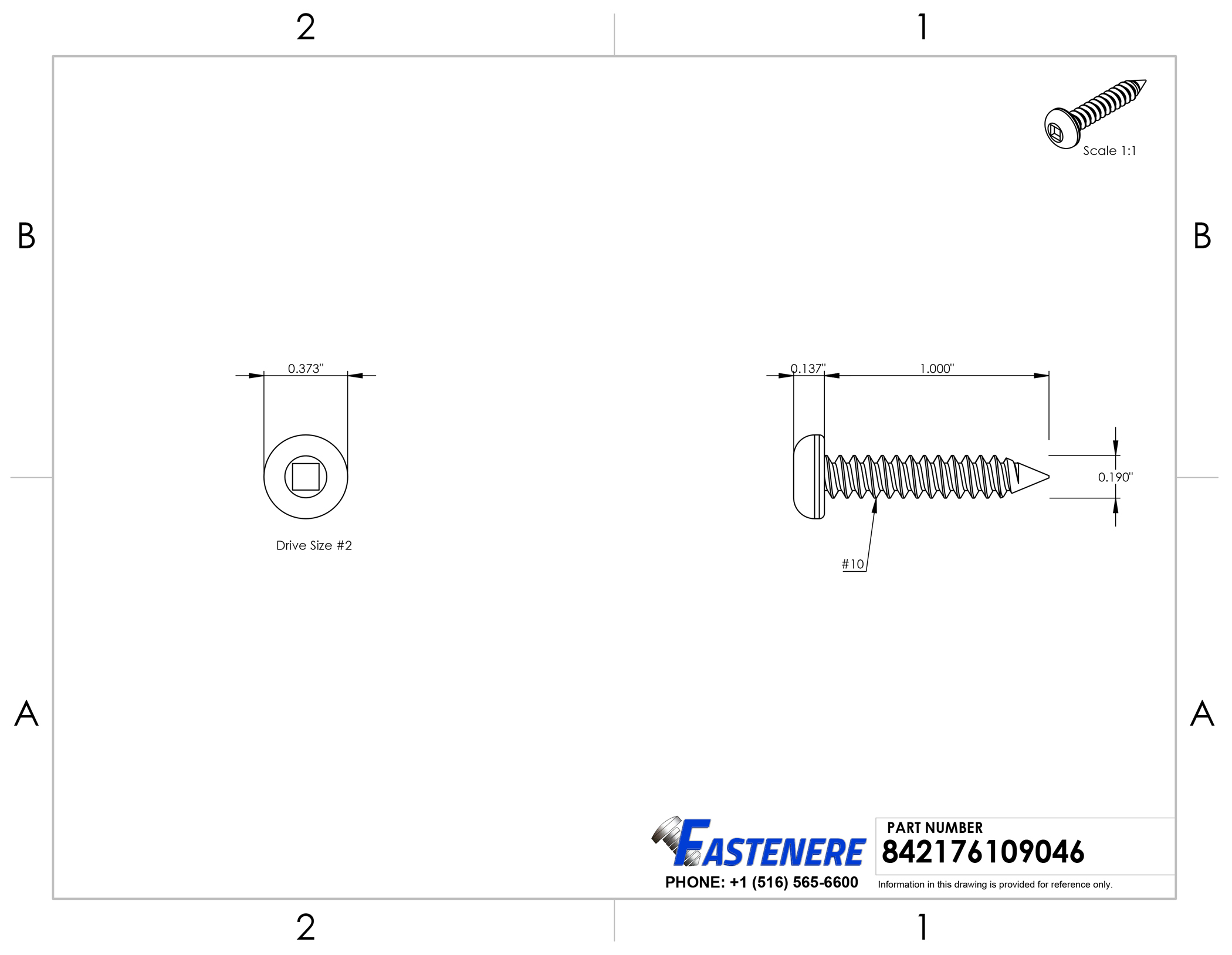 Square Drive Pan head Sheet Metal Screws Self Tapping Stainless Steel Dimensions