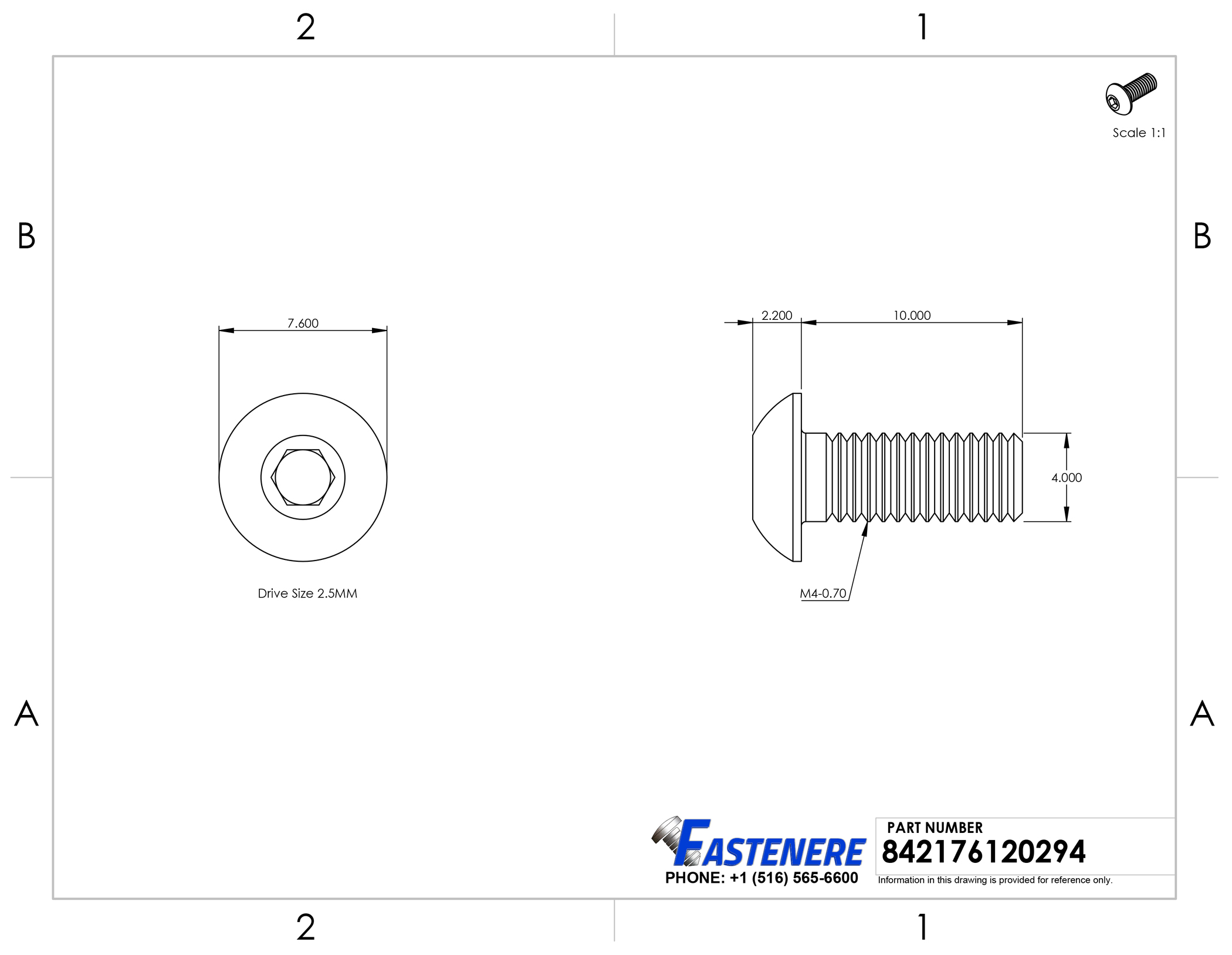 Button Socket Cap Screws Metric Dimensions