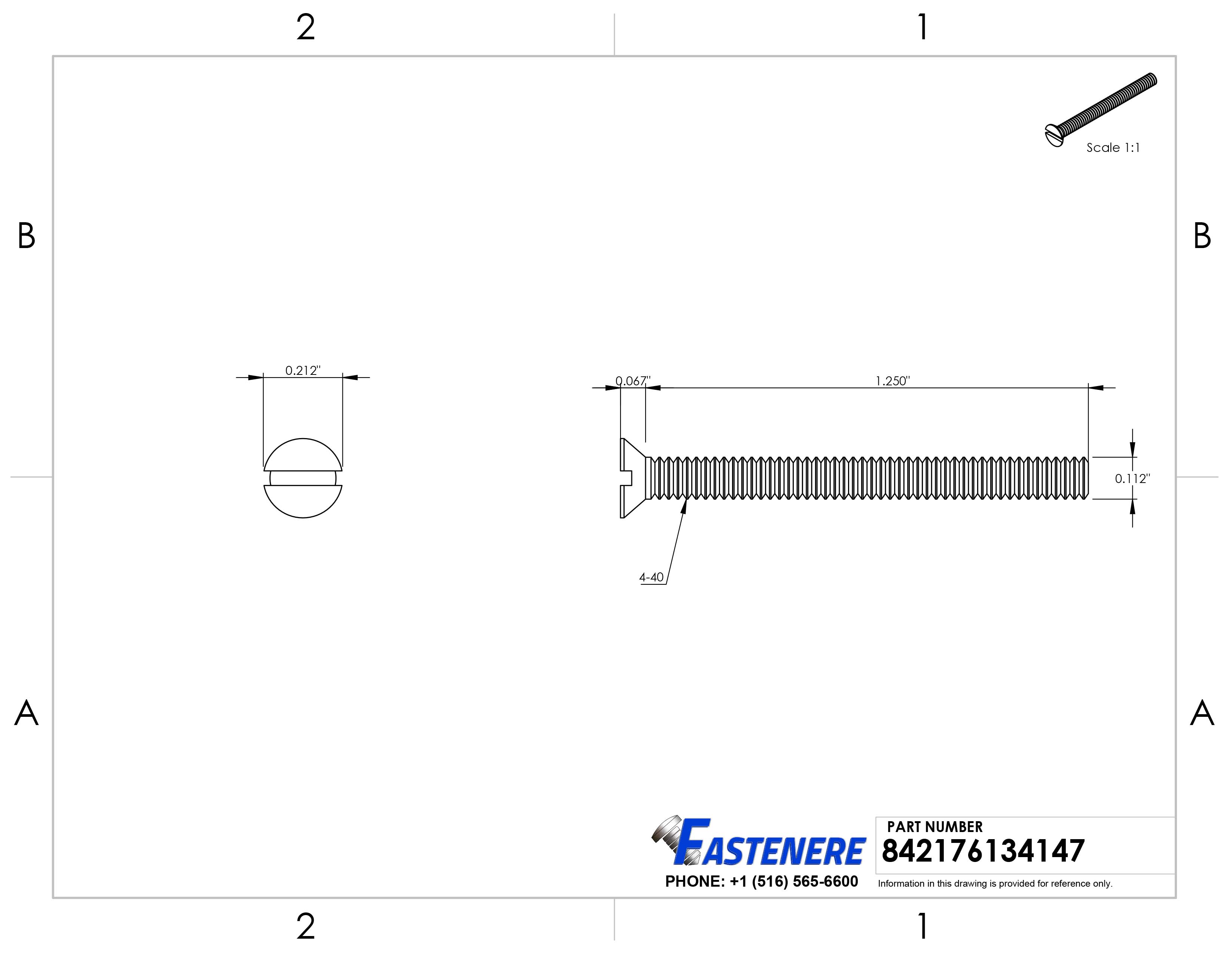 Flat Head Slotted Machine Screws Stainless Steel Dimensions